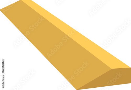 Wooden Yoga Slanting Plank, Natural Prop for Stability