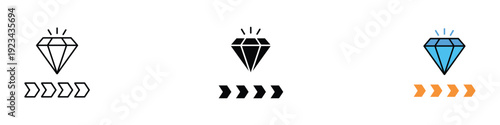 Value Phase icon vector. Premium quality value and high-end priority symbol for luxury status. Vector Illustration.