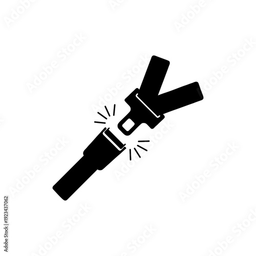 seat belt icon, seat belt guide