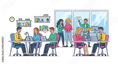 Modern Office Productivity and Teamwork