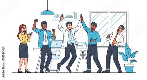 Team Celebrates Successful Project Completion