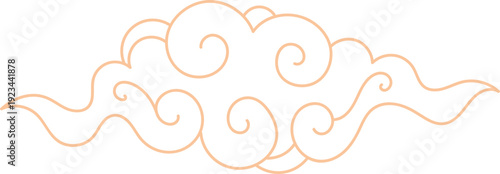 Fantasy Cloud Frame Vector