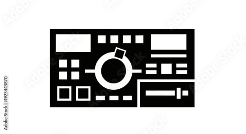 Electronic device control panel interface.