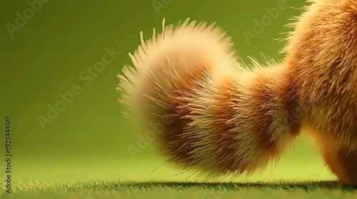 Cute Stop Motion Animal Tail Wagging on Green Screen Loop