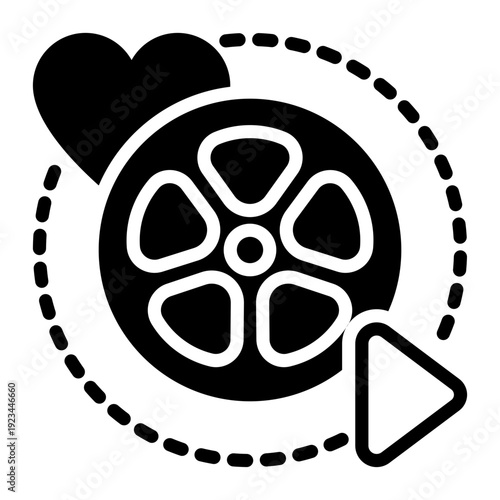 Education icon, glyph icon style