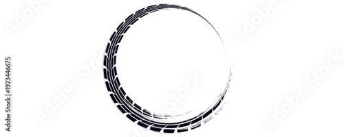 Car tread silhouette. Grunge mud splash texture Vector textured tire print. Design element.