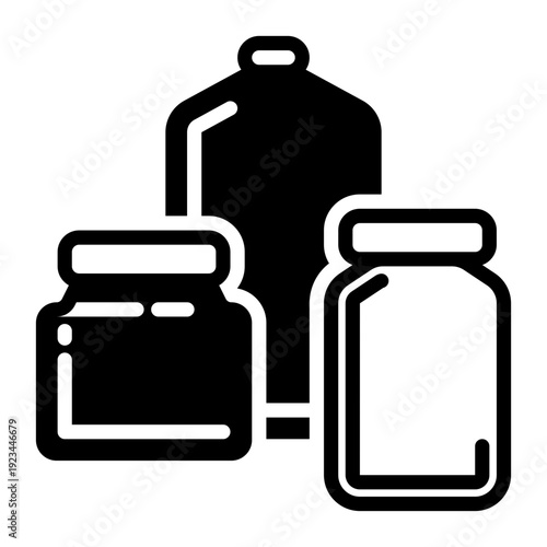 Gear icon, glyph icon style