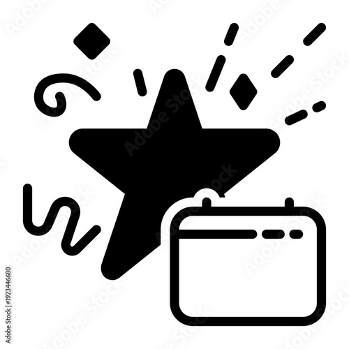 Generate icon, glyph icon style