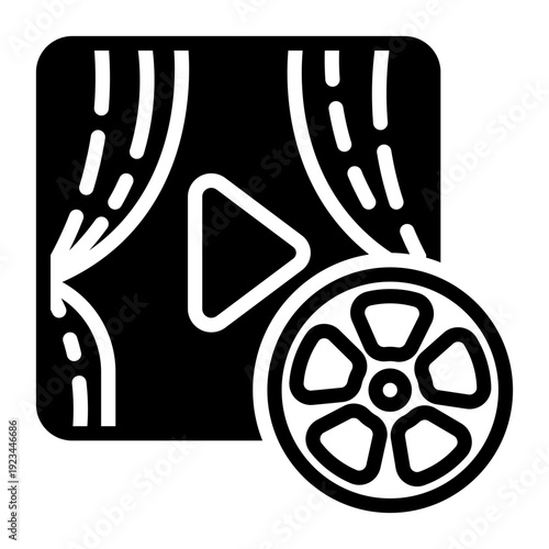 Program icon, glyph icon style