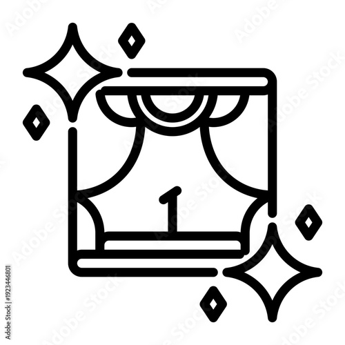 Brain icon, line icon style