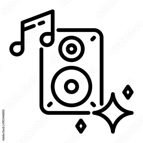 Chip icon, line icon style