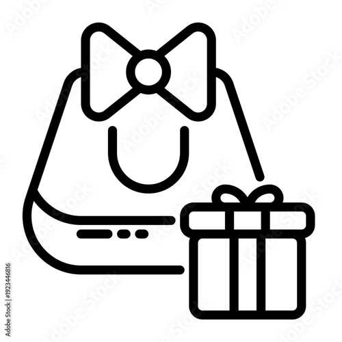 Circuit icon, line icon style