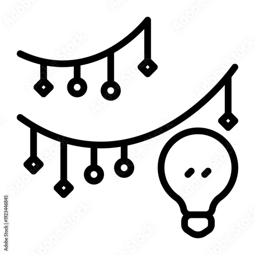 Dashboard icon, line icon style