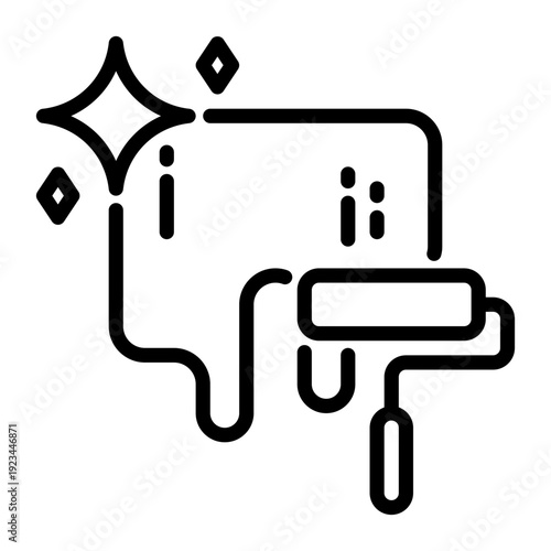 Query icon, line icon style