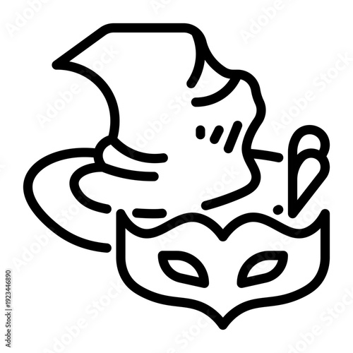 Network icon, line icon style