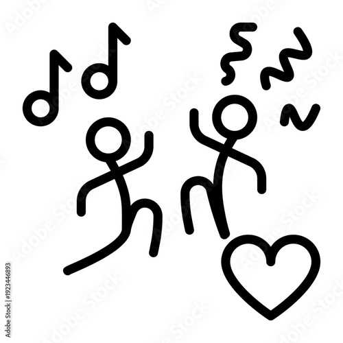 Machine Learning icon, line icon style