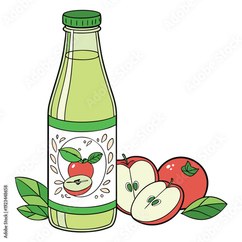 vectoe apple juice image free download.