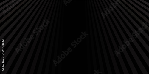 Black oblique straight line background. Masculine dark linear abstract wallpaper. Elegant luxury striped gradient texture. Grey diagonal lines backdrop for flyer, banner, poster, presentation. Vector