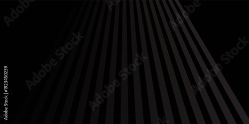 Black oblique straight line background. Masculine dark linear abstract wallpaper. Elegant luxury striped gradient texture. Grey diagonal lines backdrop for flyer, banner, poster, presentation. Vector