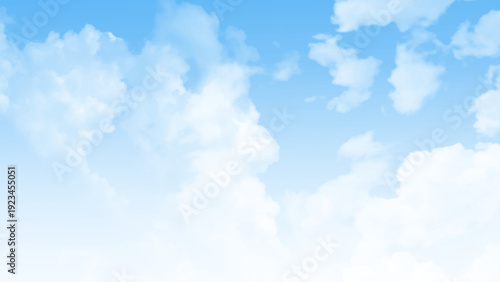 Wispy, thin cirrus clouds against blue sky. Blue sky with cloud in sunshine day. Beautiful background.
