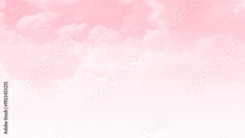 Pink sky with cloud in sunshine day.