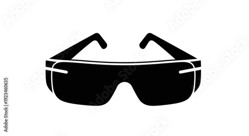 Black Protective Safety Glasses Eyewear.