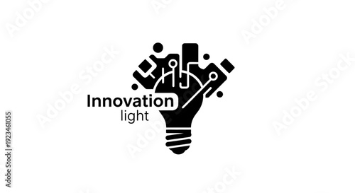 Innovation light bulb icon symbol.