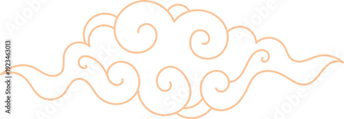 Fantasy Cloud Frame Vector