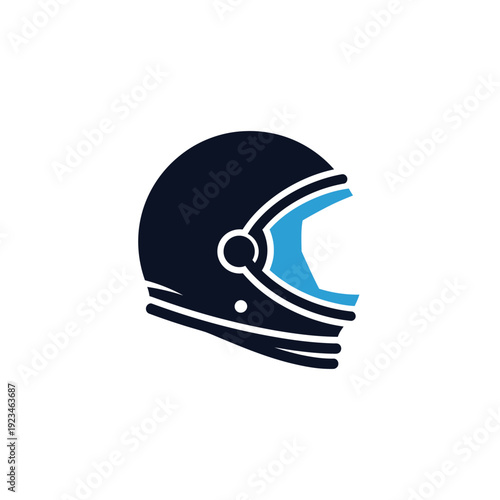 Motorcycle Helmet with Open Visor.