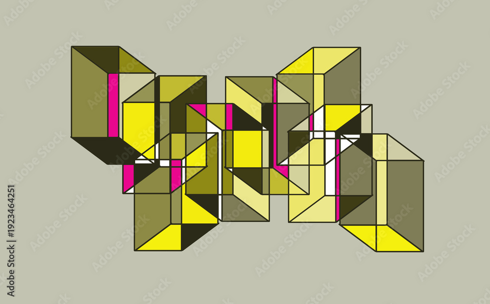 Fototapeta premium abstract vector background with squares