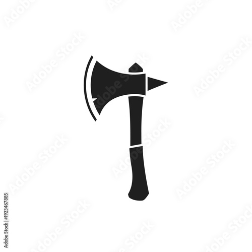 Black silhouette of a battle axe.