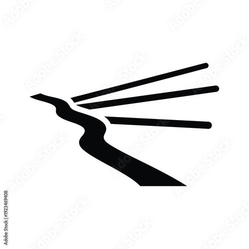 Silhouette of Bird in Flight