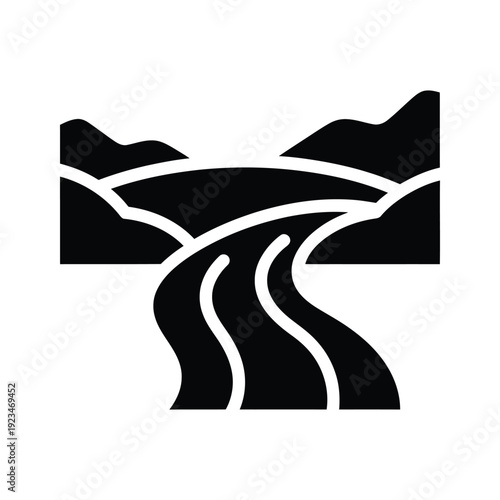 Road Landscape Silhouette