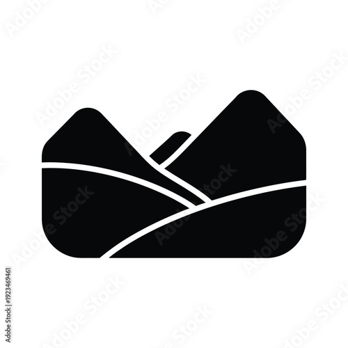 Black and white abstract landscape