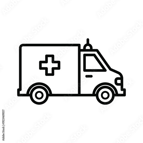 Simple ambulance icon