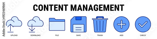 Managing Digital Content Efficiently With Upload, Save, Delete, And Confirmation Features.