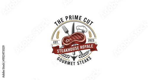 Steakhouse Royale Gourmet Steak Logo.