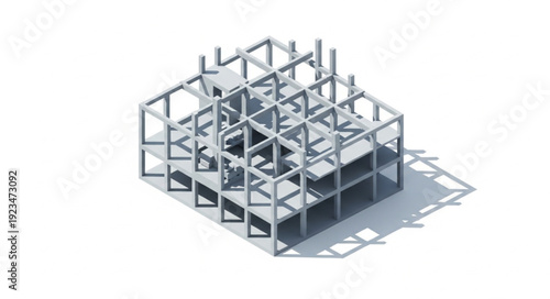 Steel Building Frame Structure.