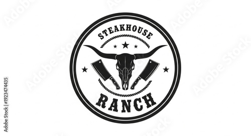 Steakhouse Ranch Logo Design Element.