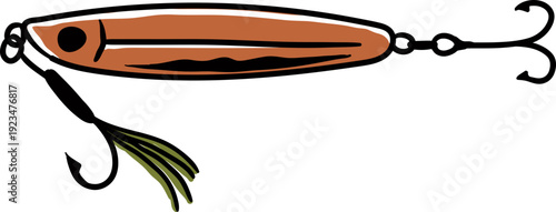 Fishing Bait Illustration, Angler Micro Jig Design