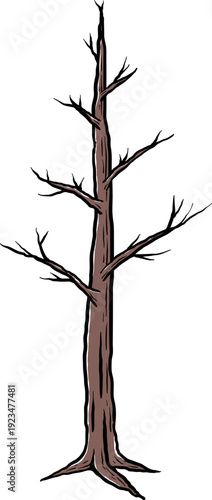 Dead Tree Vector, Outdoor Graphic