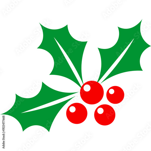 Holly Leaf With Berries