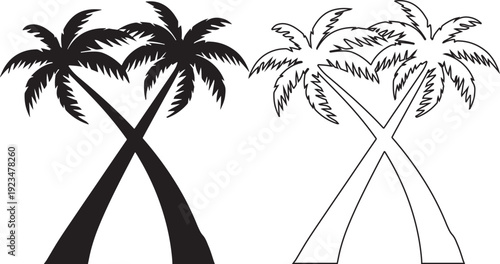 palm tree silhouette, silhouette of palm trees, palm trees silhouette, palm, tree, beach, tropical, vector, summer, illustration, island, nature, sea, sun, silhouette, travel, ocean, palm tree, design