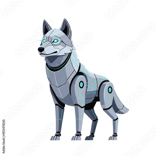 Robotic Wolf Artificial Intelligence Machine.