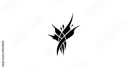 Black silhouette of dancing people.