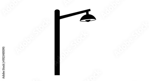 Black Street Lamp Post Light Fitting.