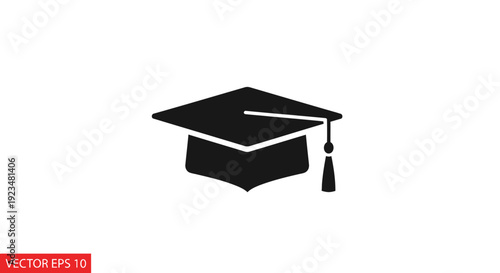 Graduation Cap Academic Achievement Symbol.