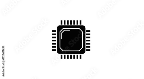 Microchip electronic component close up.