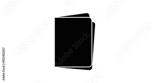 Black leather wallet on white background.