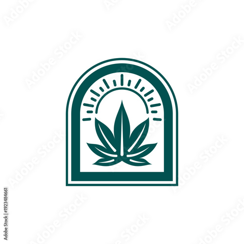Green Cannabis Nature Leaf Logo